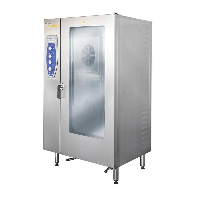 Öztiryakiler OKFE 202 Konveksiyonlu Kızaklı Fırın, 20 Adet GN 2/1 Tepsi Kapasiteli, Elektrikli, 7890.20G21.01