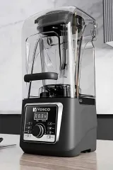 Vosco VHS-213 Pro Gürültü Önleyici Kapaklı Buz Kırıcılı Dijital Bar Blender, 4 L, 2200 W, VHS-213