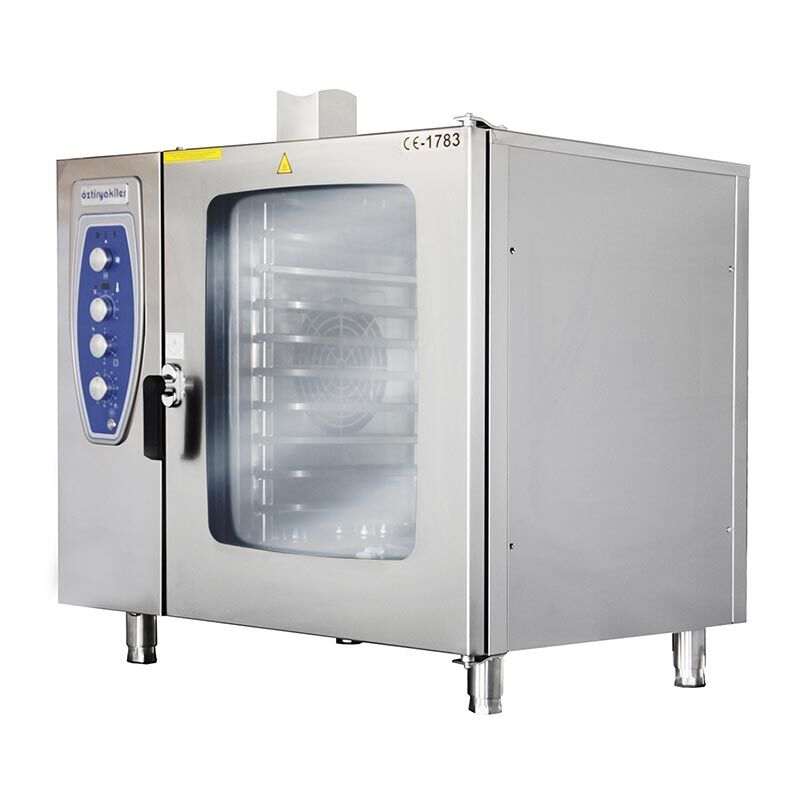 Öztiryakiler OKFG 101 Konveksiyonlu Kızaklı Fırın, 10 Adet GN 1/1 Tepsi Kapasiteli, Gazlı, 7890.95701.03