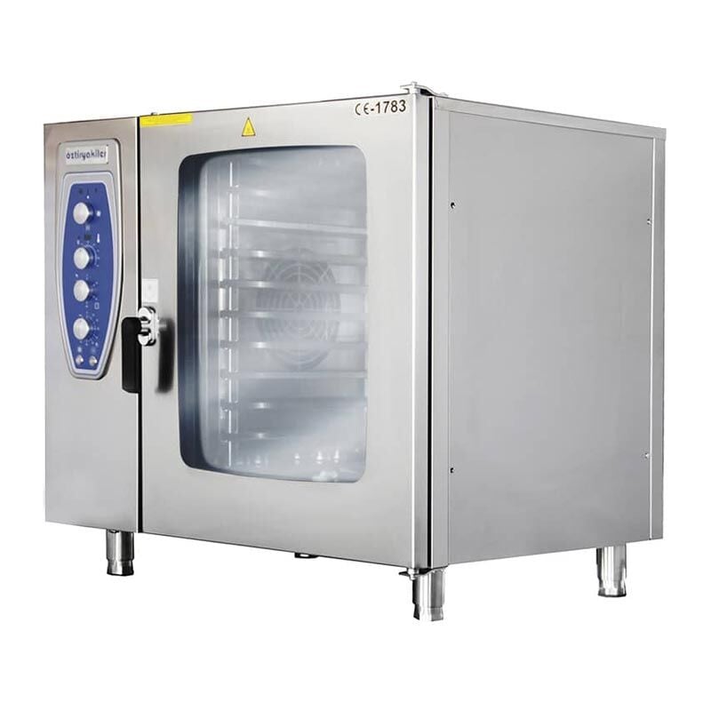 Öztiryakiler OKFE 101 Konveksiyonlu Kızaklı Fırın, 10 Adet GN 1/1 Tepsi Kapasiteli, Elektrikli, 7890.10G11.01