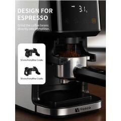 Vosco VBD-CG018 Dijital Espresso Kahve Değirmeni,Ev Tipi, VBD-CG018