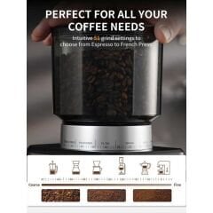 Vosco VBD-CG018 Dijital Espresso Kahve Değirmeni,Ev Tipi, VBD-CG018