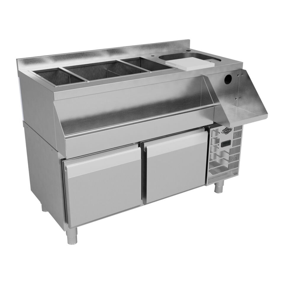 Empero Set Altı Buzdolabı 4 Çekmeceli +Kokteyl Tezgahı, 160x60x85, EMP.160.60.01-S-C