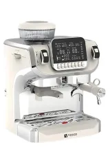 Vosco VST-520ECB Tek Kazanlı Öğütücülü ve Espresso Kahve Makinesi,2 L, 1 Gruplu, Beyaz, VST-520ECB