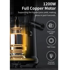 Vosco Katı Meyve Sıkacağı, 1,2 L, 1200W, VHS-JE2106A