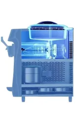 Vosco Tek Kollu Soft Set Üstü Dondurma Makinesi, Beyaz, VST-16EB