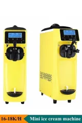 Vosco Tek Kollu Soft Set Üstü Dondurma Makinesi, Sarı, VST-16ES