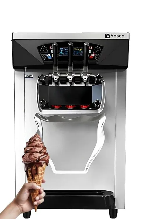 Vosco 3 Kollu Soft Set Üstü Dondurma Makinesi, VSC-28T
