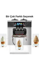 Vosco 3 Kollu Soft  Dondurma Makinesi, VSC-28F