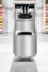 Vosco 3 Kollu Pro Silver Soft Dondurma Makinesi, VXY-P965S