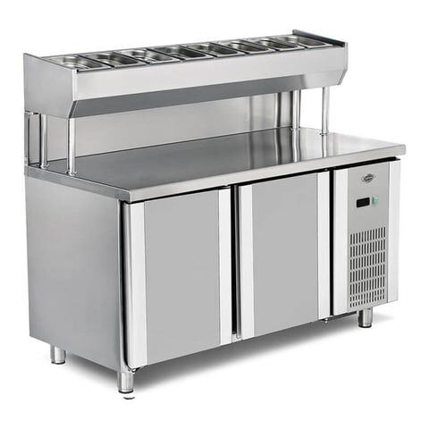 Empero Pizza ve Salata Buzdolabı 2 Kapılı , 150x80x85/135, EMP.150.80.01-PSY