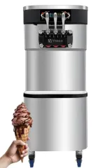 Vosco 3 Kollu Pro Soft Dondurma Makinesi, VSC-32F