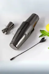 Vosco Kokteyl Boston Shaker Seti 3 Parça 750 ml, Paslanmaz Çelik, VSC-300B