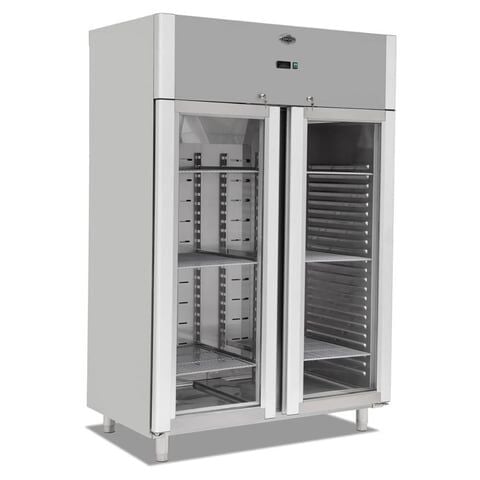 Empero Cam Kapı Dik Tip Buzdolabı Çift Kapılı, 140x80x205, EMP.140.80.03