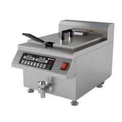 Vosco Endüstriyel Fritöz, Tekli, 12 Litre, Elektrikli, 35,8x55,5x38,8 cm , VSL-FRT1C12B