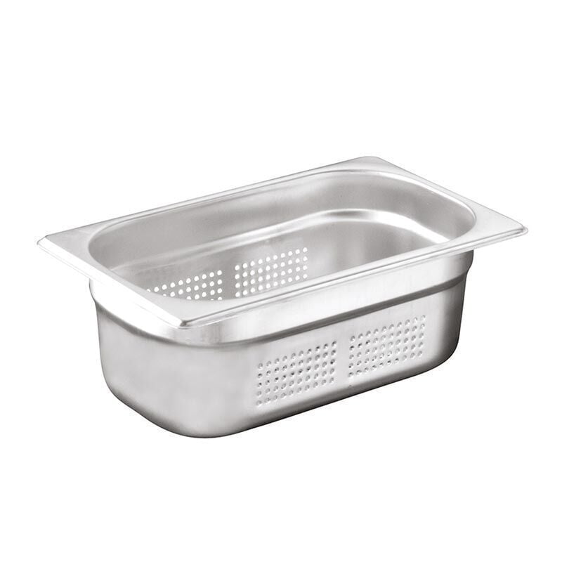 Öztiryakiler GN 1/4-100 mm Delikli Gastronorm Küvet, 0311.14100.21
