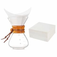 Epinox Kahve Filtresi - Kâğıt Cam Kahve Demleme Beyaz CHX-15