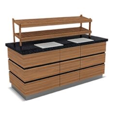 Empero Kapadokya Ekmek Servis Ünitesi, 220x90x90, KPD.ESU.07