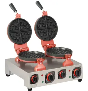 Omake WFL01.E22 Çiftli Çiçek Waffle Makinesi