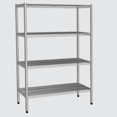 Empero Tel Raflar 4 Katlı (1800 mm), 36x152x180, EMP.T.2.36152-18-4