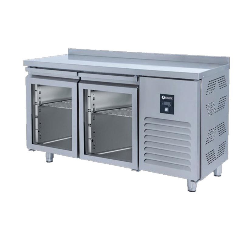 Iceinox Tezgah Tip Buzdolabı 2 Cam Kapılı, CTS 330 UG CR, 150x70x85