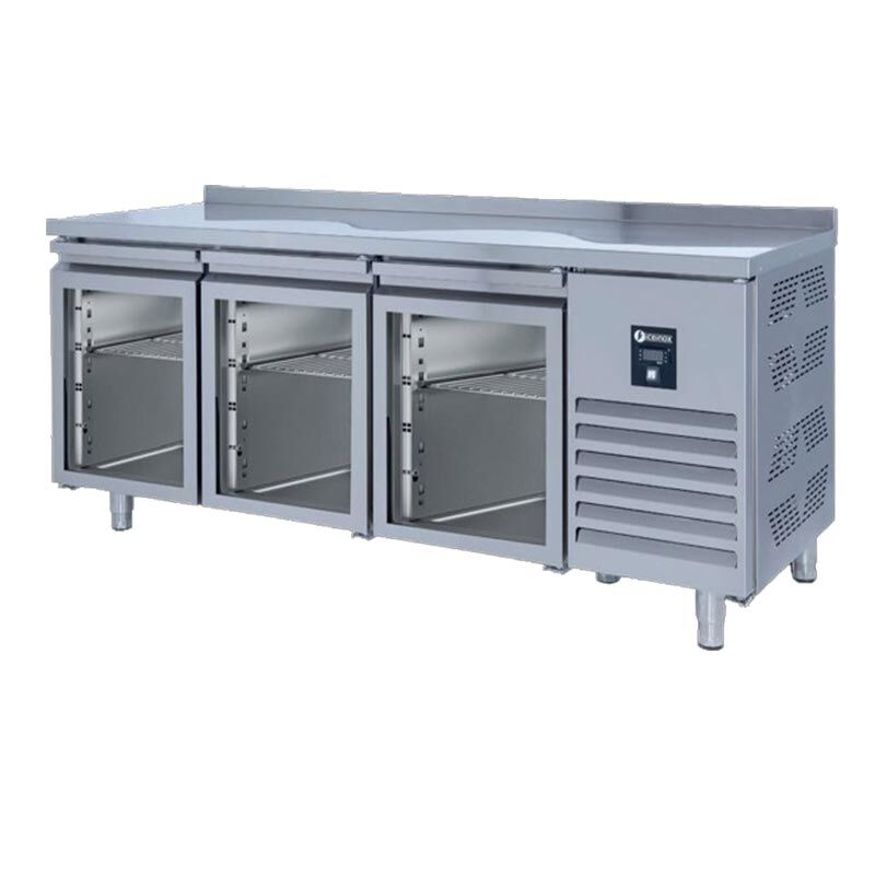 Iceinox Tezgah Tip Buzdolabı 3 Cam Kapılı, CTS 440 UG, 200x60x85