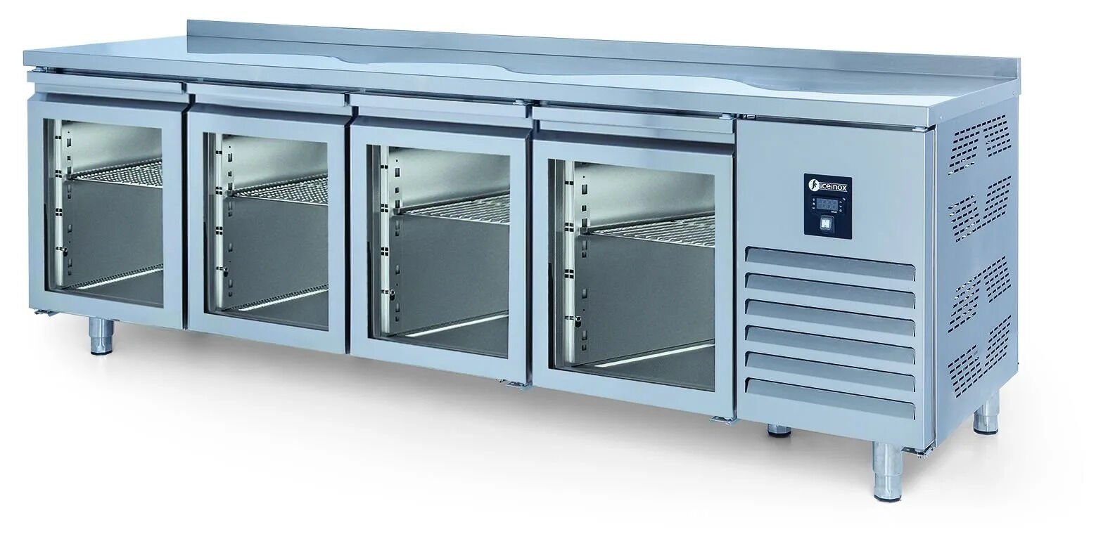 Ice Inox Tezgah Tip Buzdolabı 4 Cam Kapılı, CTS 560 CR UG, 250x60x85