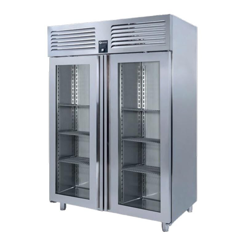 Iceinox Dik Tip Deepfreeze 2 Cam Kapılı, VT 1150 N VG, 140x77x210