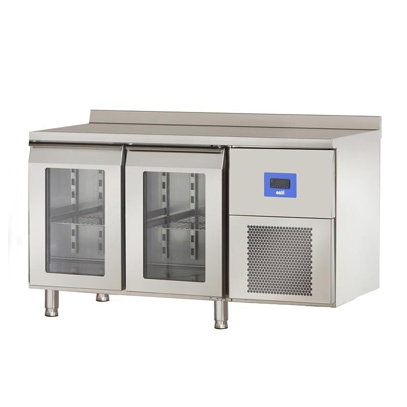 Öztiryakiler TA 260 NMV Çift Cam Kapılı Yatay Tezgah Tip Buzdolabı, 252 L, 79E3.26NMV.01