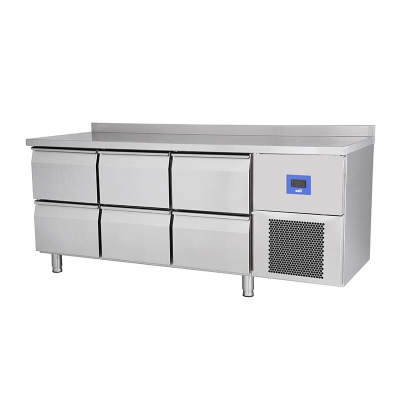 Öztiryakiler TA 360 LMV Yatay Tezgah Tip Derin Dondurucu, 6 Çekmeceli, 380 L, 79E3.36LMV.02