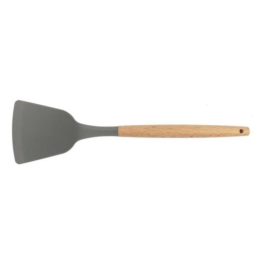 Epinox Silikon Servis Spatulası Ahşap Sap ASP-12