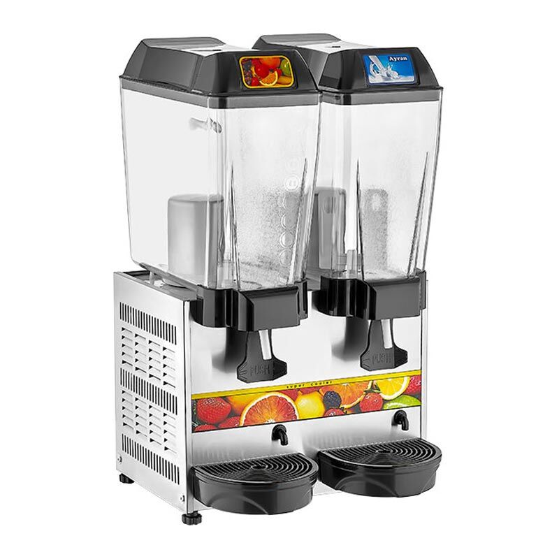 Remta Şerbet ve Ayran Soğutucu, 2 Hazneli, 20+20 L, Gri, 44x48x75, ST13.GRI