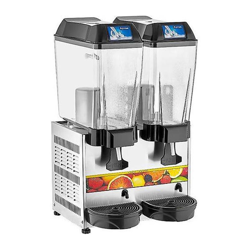 Remta Ayran Soğutucu, 2 Hazneli, Ayran+Ayran,20+20 L, Sarı, 44x48x75, ST14.SARI