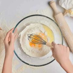 Epinox Silikon Çırpıcı 25 Cm Ahşap Sap SAP-30