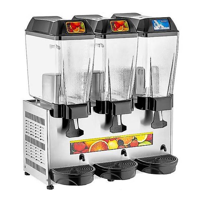 Remta Şerbet+Şerbet+Ayran Soğutucu, 3 Hazneli, 20+20+20 L, Gri, 66x48x75, ST17.GRI