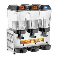 Remta Şerbet+Şerbet+Ayran Soğutucu, 3 Hazneli, 20+20+20 L, Gri, ST17.GRI