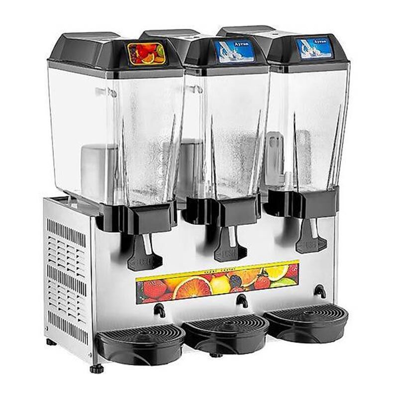 Remta Şerbet+Ayran+Ayran Soğutucu, 3 Hazneli, 20+20+20 L, Gri, 66x48x75, ST19.GRI