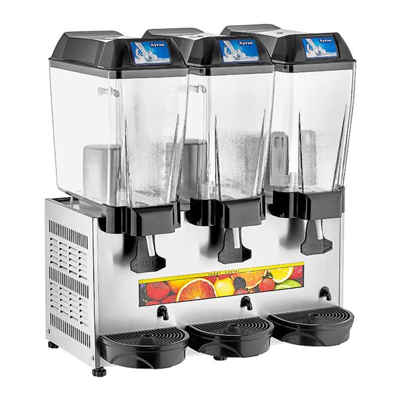 Remta Ayran Soğutucu, 3 Hazneli, Ayran+Ayran+Ayran, 20+20+20 L, Sarı, ST20.SARI