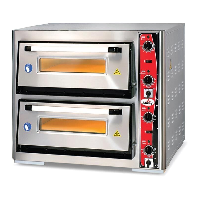 Atalay APF-962-2 30 cm x 12 adet Pizza Kapasiteli Çift Katlı Pizza Fırını, Elektrikli