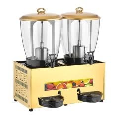 Remta Royal Şerbet ve Ayran Soğutucu, 2 Hazneli, Şerbet+Ayran, 20+20 L, Gold, ST29