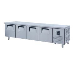 Ice Inox Pişirici Altı Deepfreeze 4 Kapılı, UTS 450 N, 240x70x60