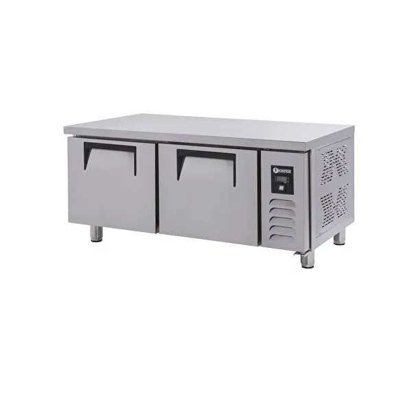 Ice Inox Pişirici Altı Kısa Buzdolabı 2 Kapılı, UTN 190, 120x60x60