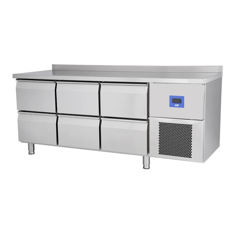 Öztiryakiler TA 370 NMV Yatay Tezgah Tip 6 Çekmeceli Buzdolabı, 79E4.37NMV.02