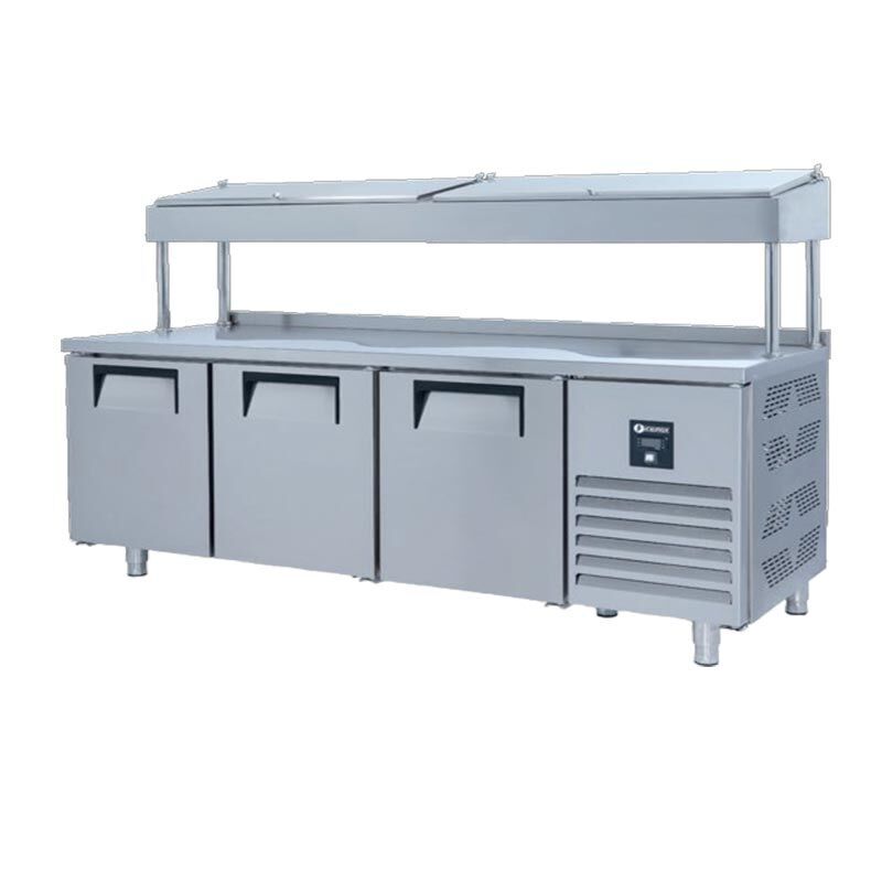 Iceinox Make Up Yüksek Buzdolabı 3 Kapılı, PTS-H  440 CR, 200x60x85/143