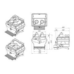 Remta 3 Demlikli Pro Çay Makinesi, 30 L, 53x50x62, DE23