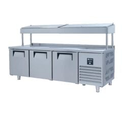 Ice Inox Make Up Yüksek Buzdolabı 3 Kapılı, PTS-H  515, 200x70x85/143