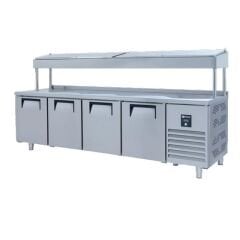 Ice Inox Make Up Yüksek Buzdolabı 4 Kapılı, PTS-H 560 CR, 250x60x85/143