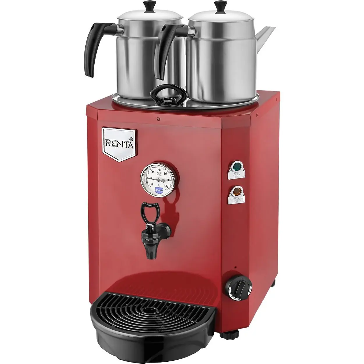 Remta 2 Demlikli Jumbo Çay Makinesi, 15 L, Elektrikli, Kırmızı, DE12.KIRMIZI
