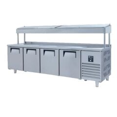 Ice Inox Make Up Yüksek Buzdolabı 4 Kapılı, PTS-H  650 CR, 250x70x85/143