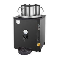 Remta 3 Demlikli Jumbo Çay Makinesi, 40 L, Elektrikli, Siyah, 54x40x71, DE10.SİYAH